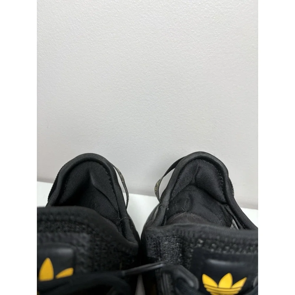 Adidas NMD R1 V2 Black Solar Gold Boost Men's Shoes Sneakers Lace Up - Size 7‎